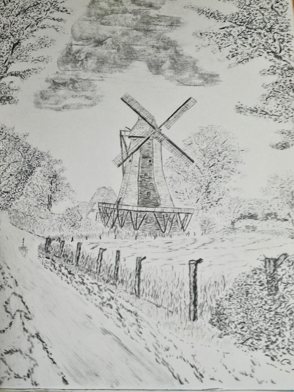 Dirk Nienemann, Künstler Holzkohlezeichnungen, Lehrte Hannover, Drucke Holzkohlezeichnungen,Abstrakte, Landschaft, Stillleben