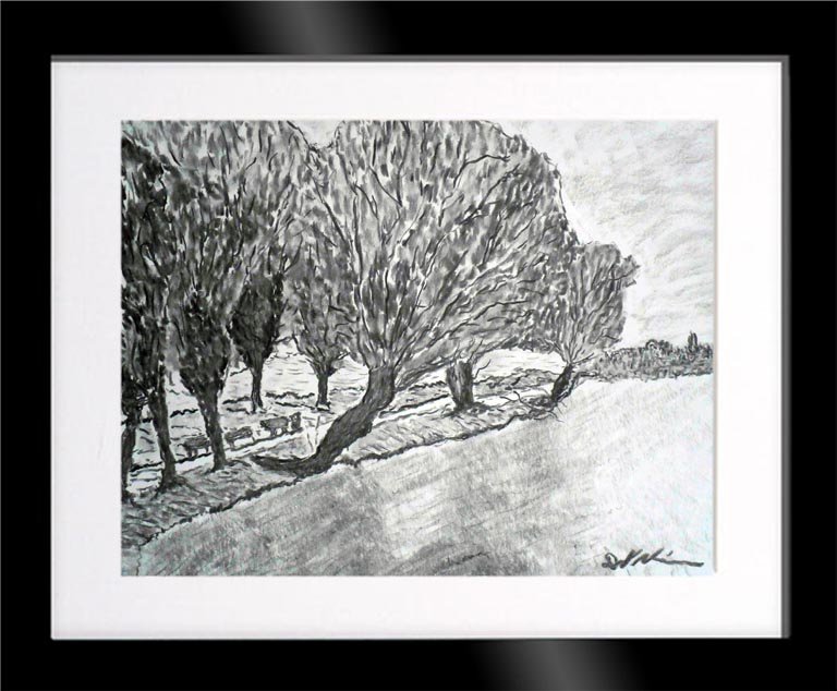 Dirk Nienemann, Künstler Holzkohlezeichnungen, Lehrte Hannover, Drucke Holzkohlezeichnungen,Abstrakte, Landschaft, Stillleben
