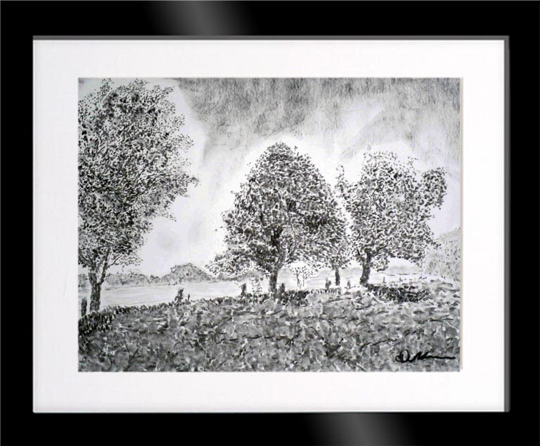 Dirk Nienemann, Künstler Holzkohlezeichnungen, Lehrte Hannover, Drucke Holzkohlezeichnungen,Abstrakte, Landschaft, Stillleben