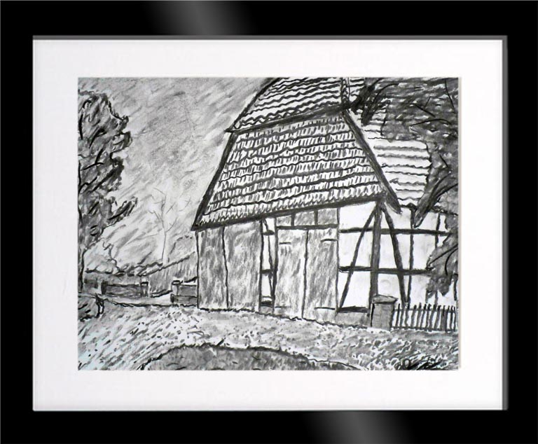 Dirk Nienemann, Künstler Holzkohlezeichnungen, Lehrte Hannover, Drucke Holzkohlezeichnungen,Abstrakte, Landschaft, Stillleben